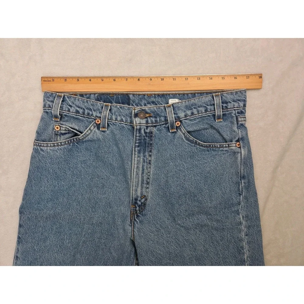 90s Orange Tab‎ Levi's 550 USA Made Men's Denim Jean Shorts Vintage Relaxed 34